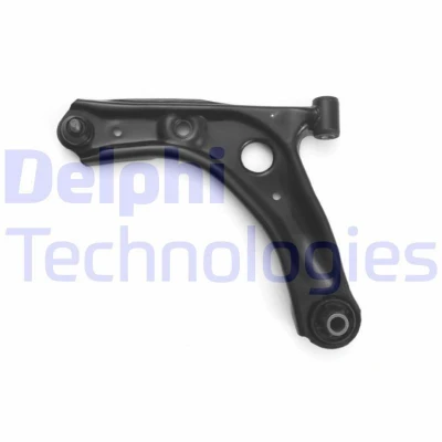Image of 480690H020, 480690H021 Suspension Arm DELPHI TC6889 with ball joint Front Axle Left, Lower Trailing Sheet Steel CITROËN: C1 II