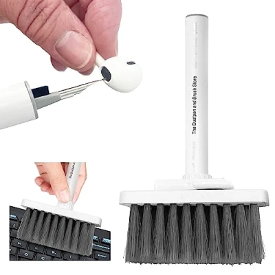 Image of Keyboard Cleaner Brush Kit 5 in 1 Electronic Cleaning with Keycap Puller Multifunctional Earphone Suitable for use Keyboards, Earphones, Phones, Laptops, and Airpods