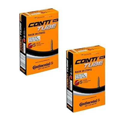 Image of Continental 2 x Bike Inner Tube Race 28 700 20 25 Presta 42mm cycle valve