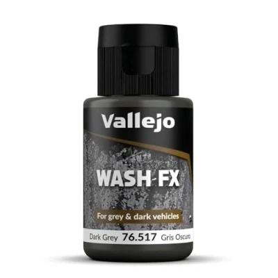 Image of Vallejo Model Color 35 ml Wash Paints Dark Grey