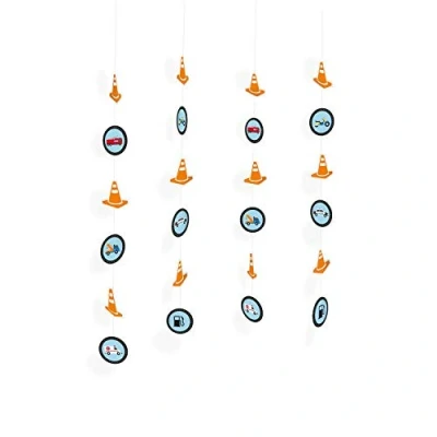 Image of Amscan 9906586 On the Road Kids Birthday Party Hanging String Decorations 1.3m