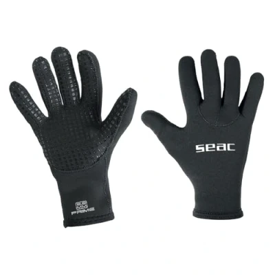 Image of SEAC Prime, 2 mm neoprene diving gloves, nylon lined, non slip palm
