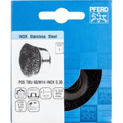Image of Pferd 43468905 Brush TBU 60/M14 0.30 SG Stainless Steel