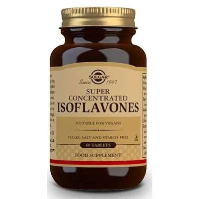 Image of Solgar Super Concentrated Isoflavones Tablets High Concentration Contains Isoflavone Extract From Soy Germ Food Supplement Vegan, Vegetarian, Kosher Pack of 60