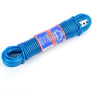 Image of Everlasto 50m &#039;Orient&#039; PVC Clothes/Washing Line 4.8mm Thick Blue