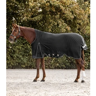 Image of Waldhausen SCANDIC outdoor blanket, high neck, 200 g Black Back length: 135 cm &amp; Bottom 185