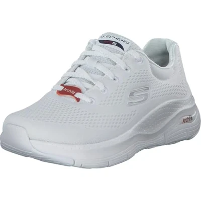 Image of Skechers Women&#039;s Invalid Asin Trainers, Wnvr White Navy Red, 6 UK