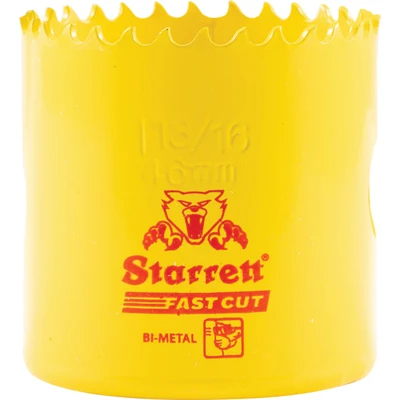 Image of Starrett HSS Bi Metal Hole Saw FCH1136 Fast Cut Extra Cobalt For Stainless Mild Sheet Wood Plastic Various Materials 46mm