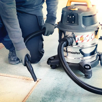 Image of Vacmaster Wet and Dry Vacuum Cleaner 20L. 240V L Class Industrial Dust Extractor. Powerful 1600W Motor, Power Take Off &amp; Dual HEPA 13 Filtration. For Trade, Commercial Professional Use