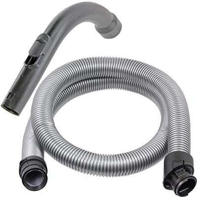 Image of SPARES2GO Suction Hose &amp; Curved Wand Handle Compatible with Miele C3 Cat and Dog Complete Powerline Total Vacuum Cleaner (1.8m)