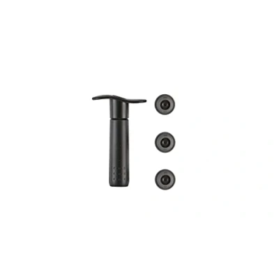 Image of Le Creuset WA 137 Wine Pump and 3 Stoppers Black