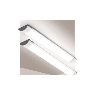 Image of Brightex, Pack of 2 60W 5FT 7200 Lumen 4000K Led Batten Lights Ceiling Mount Fluorescent Slimline Strip Lamp Office Garage Home Company