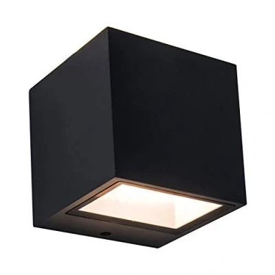 Image of GEMINI LED Outdoor Wall Light Aluminium Matt Black IP54
