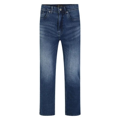 Image of Kam Menswear Mens Plus Size Jeans Straight Leg Classic Designer Fit Cotton Blue 54W/29L