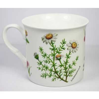 Image of Herb Garden, Fine China Mug, From The Leonardo Collection, Features Chamomile, 8.5 x 7.5cm Approx, Gift Boxed