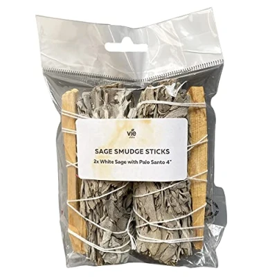 Image of 2x Palo Santo White Sage 4&quot; Smudge Sticks