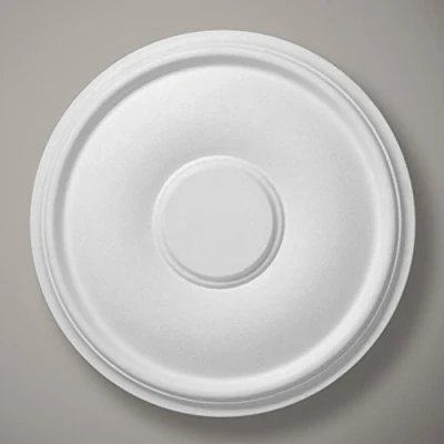 Image of Plaster Ceiling Rose Small Plain 350mm/ 14&quot; Handcrafted in Yorkshire CP52