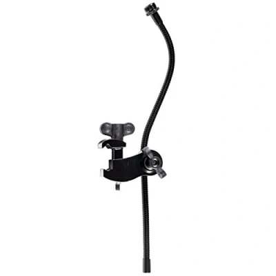 Image of Meinl Percussion Mic Rim Clamp Flexible For Microphone 0.375 Inch and 0.625 Clips Steel, Black (RIMCLAMP M)