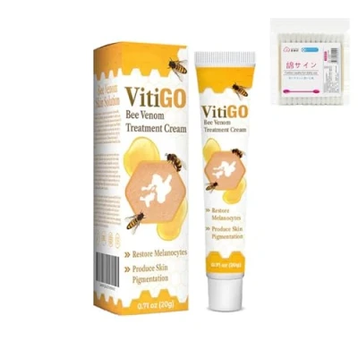 Image of Fivfivgo Beevenom Vitiligo Treatment Cream, Bee Venom for Vitiligo,Bee Cream All Skin Types (1PCS)