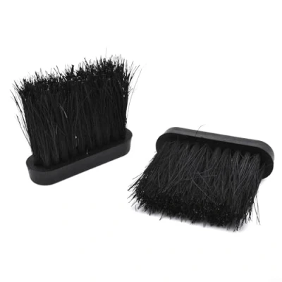 Image of 2Pcs Fireplace Cleaning Brushes Oblong Black Spare Hearth Fireside Companion Replacement Brush Head Refill for Sets(L)