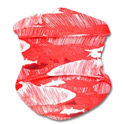 Image of Lizzy Multi functional Head wear Bandana Face Cover Unisex One Size Fits Most Neck Tube Snood Scarf Reusable UK (Red Camo)