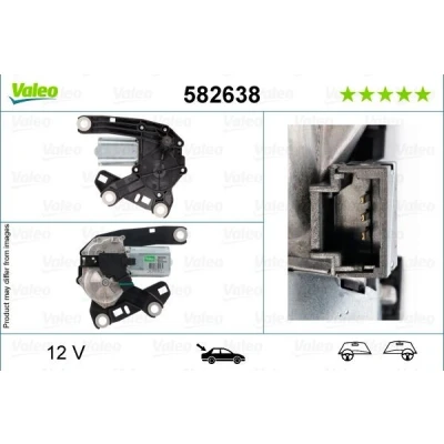 Image of 9809816380 Wiper Motor VALEO 582638 12V Rear Axle Left PEUGEOT: Traveller