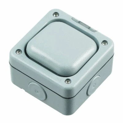 Image of MK Masterseal Plus K56406GRY 10 amp 1 Gang Double Pole Way Switch, Grey