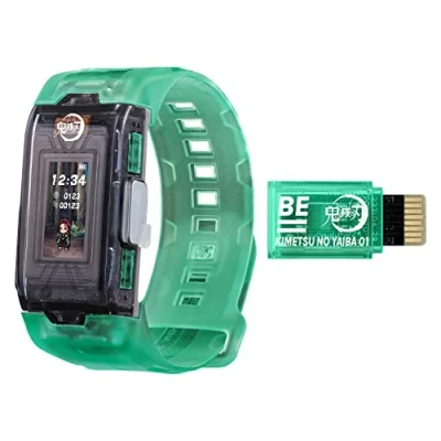Image of Bandai Vital Bracelet BE Demon Slayer Set Digital Pet Watch With Memory Card Included Based On Anime And Manga Train Your Virtual Using This Fitness Tracker