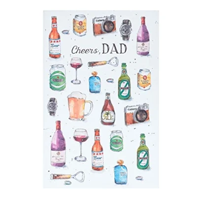 Image of UK Greetings Father&#039;s Day Card for Dad Alcohol Illustration Design