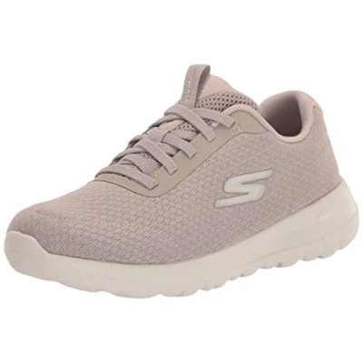 Image of Skechers Women&#039;s GO Walk Joy Ecstatic Sneaker, Taupe, 5