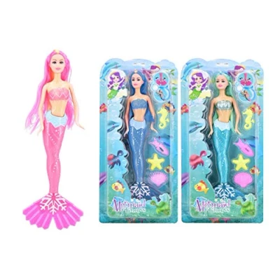 Image of KandyToys Mermaid Princess Doll Kids Toys Dolls For Girls 3 Assorted Colours