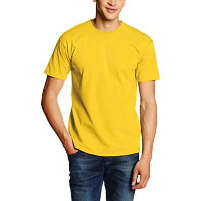 Image of Fruit of the Loom Men&#039;s Valueweight Short Sleeve T Shirt, Sunflower, X Large