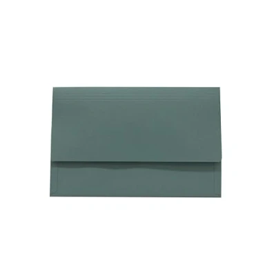 Image of Legal Filing Ref 713612 3/4 Flap Pocket Wallet, Box of 50, Made from 315gsm Strong Recycled Manilla, Will Hold A4 &amp; Foolscap Documents, 36.5 x 24 cm in Size, Blue
