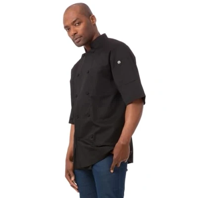 Image of Chef Works Men&#039;s Jlcvblkxl s Jacket, Black, XL UK