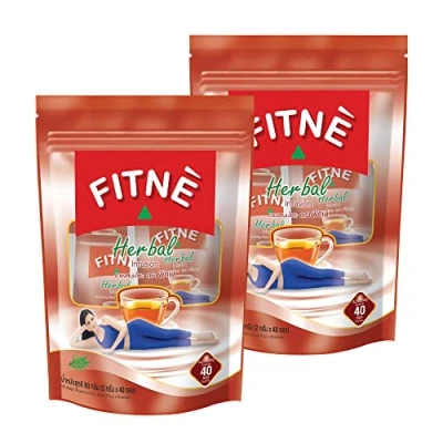 Image of FITNE Original Herbal Tea Senna Infusion Healthy Wellness Beverage Natural Gentle Detox Cleanse No Calories Caffeine Free, 80 Bags