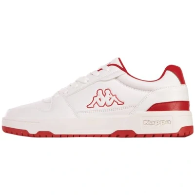 Image of Kappa Style Code: 243405 Coda Low Unisex Sneaker, White Red, 9 UK
