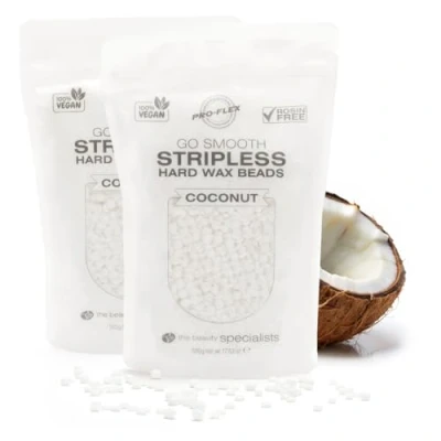 Image of Rio Go Smooth Hard Wax Beads 1000g, Stripless Depilatory Waxing, No Strip Needed, Full Body, Face &amp; Bikini Line Beads, Rosin Free Coconut (2 x 500g)