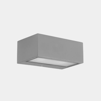 Image of Nemesis Outdoor LED Up Down Light Grey, Opal IP65 17.5W 2700K