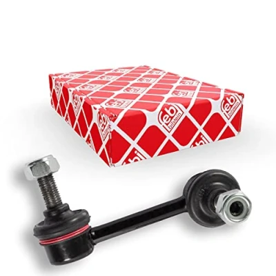 Image of 52321SWAA01 Anti roll bar link FEBI BILSTEIN 29527 Rear Axle Left 85mm M10 x 1,25 BMTS Turbo NEW with nuts Steel HONDA: CR V 3, 4