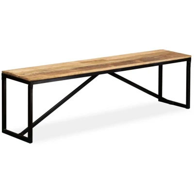 Image of vidaXL Bench Solid Mango Wood 160x35x45 cm