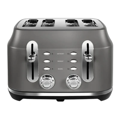 Image of Rangemaster RMCL4S201GY Classic 4 Slice Toaster Grey