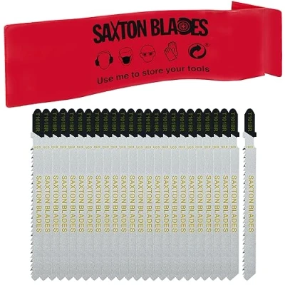 Image of 25 x Saxton Jigsaw blades Wood T101BR fit Bosch, Dewalt, Hitachi, Makita, Festool etc