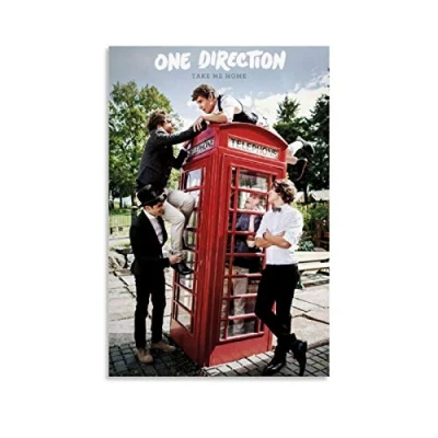 Image of RUIQIU 1D Poster One Direction Take Me Home Album Canvas Art and Wall Picture Print Modern Family bedroom Decor Posters 20x30inch(50x75cm)