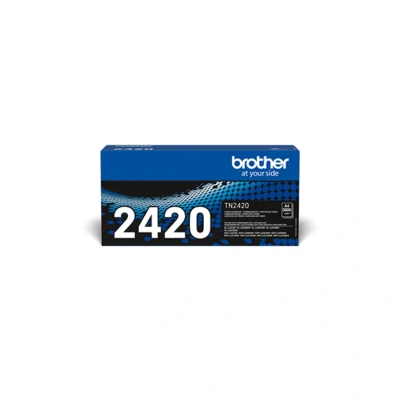 Image of BROTHER TN 2420 Toner Cartridge, Black, Single, High Yield, includes 1 x Genuine Supplies