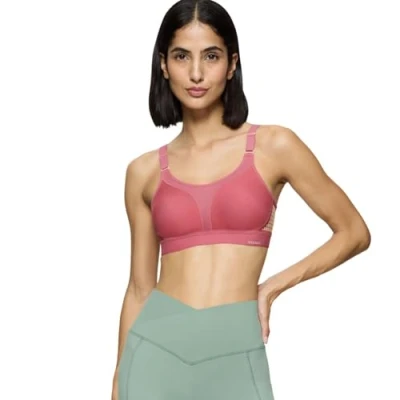 Image of triaction by Triumph Extreme LITE NON Wired High support sports bra, Women&#039;s, Size: 42D, Salsa