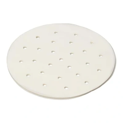 Image of Chef Aid Round FSC Paper Air fryer Sheets, Pack of 50 made with Each liner measuring 20cm in diameter, sheet is perforated for increased airflow, essential