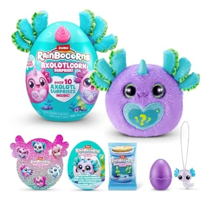 Image of Rainbocorns Axolotlcorn Surprise (LULU) by ZURU, Collectible Plush Toy for Girls 3+