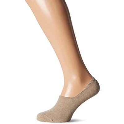 Image of Camano Men&#039;s Unisex Fashion Sneaker Invisible 2p Ankle Socks, Beige (Sand 18), 2.5/5 (Pack of 2)