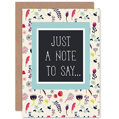 Image of Wee Blue Coo CARD GREETING NOTE NOTICE JUST TO SAY