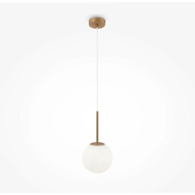 Image of Maytoni Basic Form Medium Modern Globe Pendant Ceiling Light Gold E14